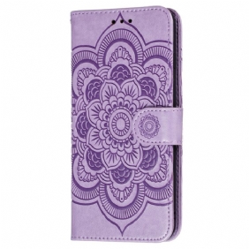 Folio-hoesje voor Samsung Galaxy S22 Ultra 5G Volledige Mandala