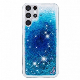 Hoesje voor Samsung Galaxy S22 Ultra 5G Glittermandala