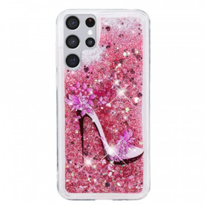 Hoesje voor Samsung Galaxy S22 Ultra 5G Glitterpomp