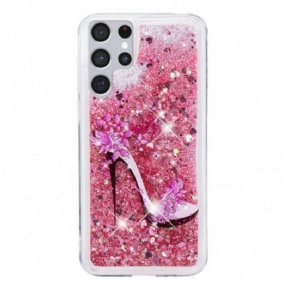 Hoesje voor Samsung Galaxy S22 Ultra 5G Glitterpomp