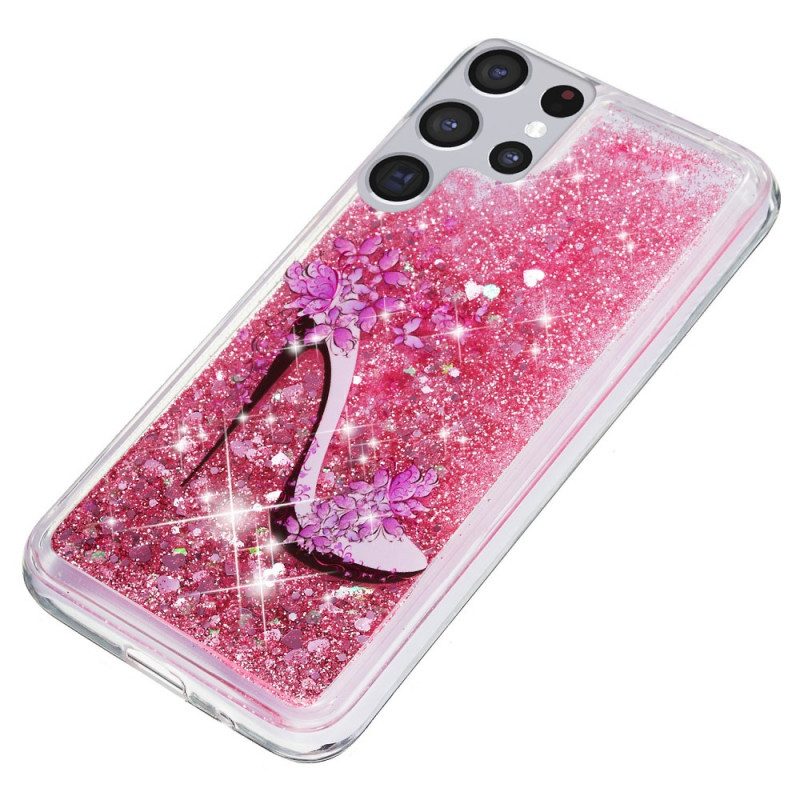 Hoesje voor Samsung Galaxy S22 Ultra 5G Glitterpomp