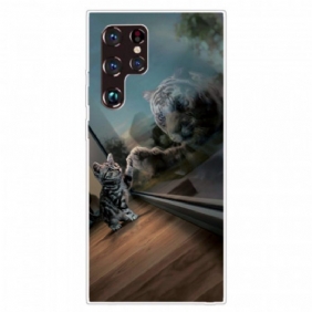 Hoesje voor Samsung Galaxy S22 Ultra 5G Kittens Droom