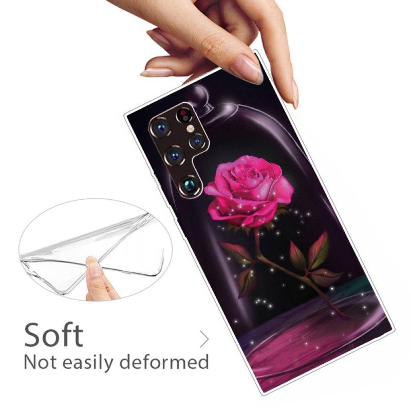 Hoesje voor Samsung Galaxy S22 Ultra 5G Magisch Roze