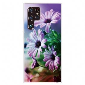 Hoesje voor Samsung Galaxy S22 Ultra 5G Realistische Bloemen