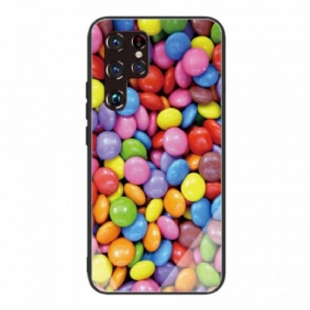 Hoesje voor Samsung Galaxy S22 Ultra 5G Snoep Van Gehard Glas