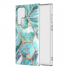 Hoesje voor Samsung Galaxy S22 Ultra 5G Ultradesign Marmer