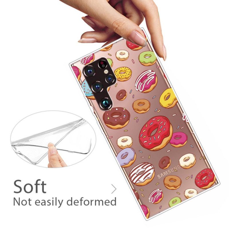 Telefoonhoesje voor Samsung Galaxy S22 Ultra 5G Hou Van Donuts