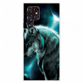 Telefoonhoesje voor Samsung Galaxy S22 Ultra 5G Kern Wolf