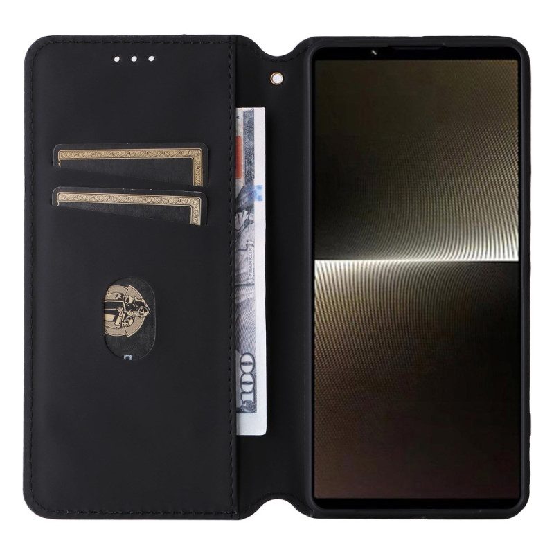 Folio-hoesje Sony Xperia 1 Vi 3d-ruitpatroon Bescherming Hoesje