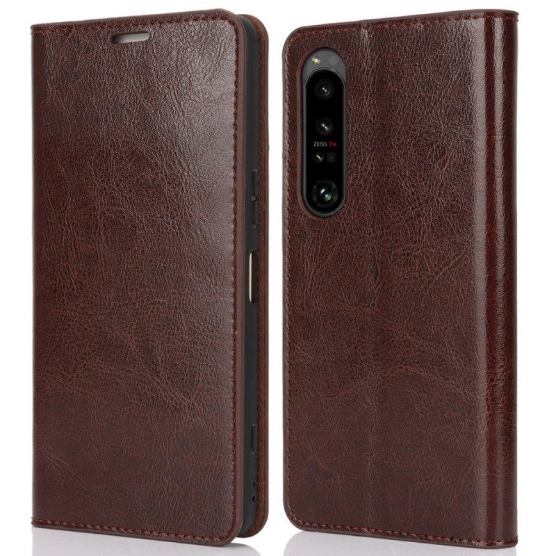 Folio-hoesje Sony Xperia 1 Vi Leer