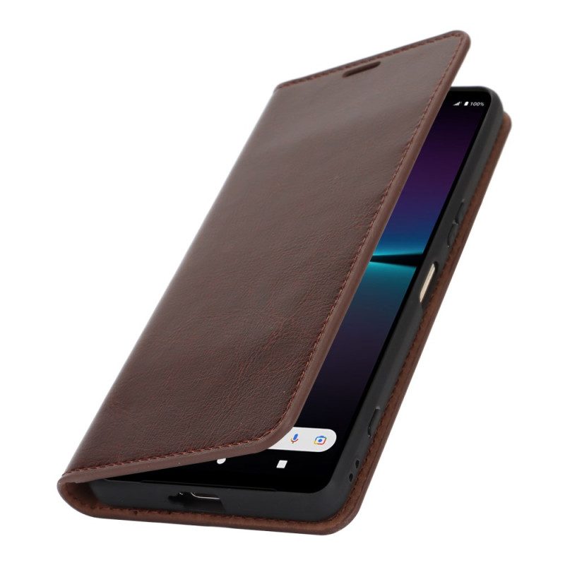 Folio-hoesje Sony Xperia 1 Vi Leer