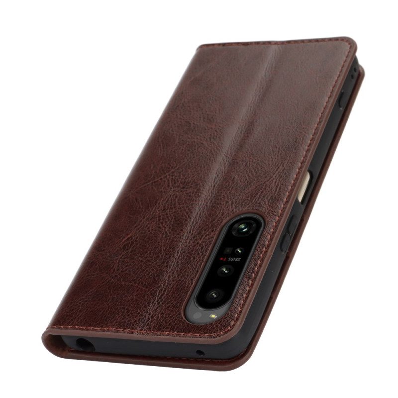 Folio-hoesje Sony Xperia 1 Vi Leer