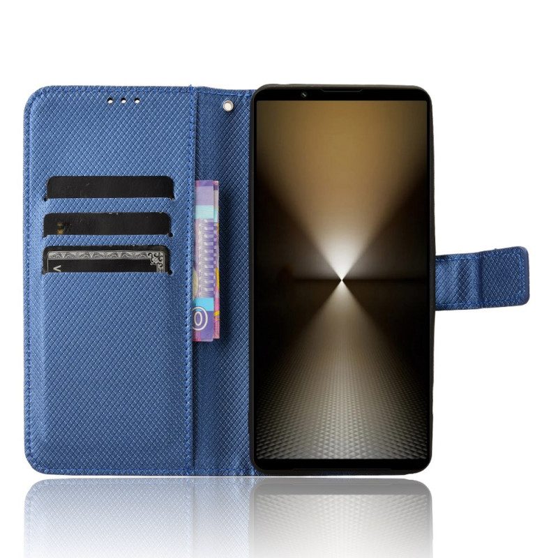 Folio-hoesje Sony Xperia 1 Vi Telefoonhoesje Strappunten