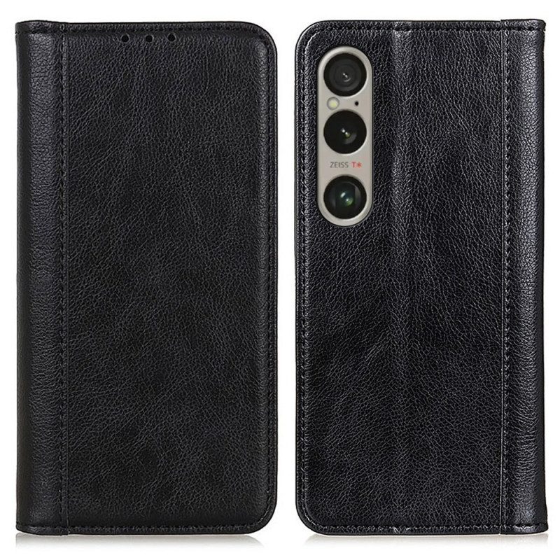 Folio-hoesje Voor Sony Xperia 1 Vi Vintage Splitleer