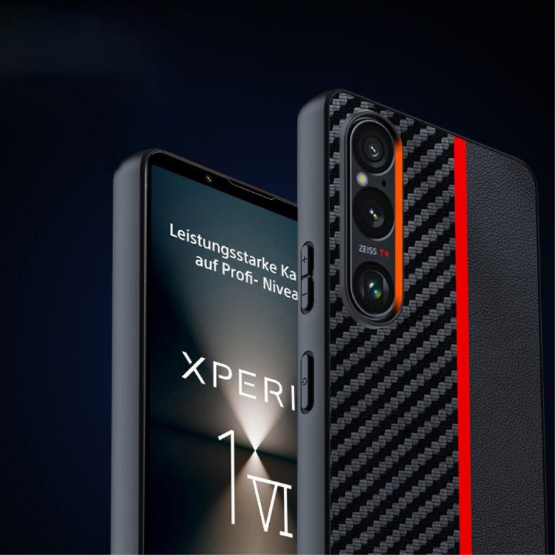 Hoesje Sony Xperia 1 Vi Koolstofvezelstijl Bescherming Hoesje