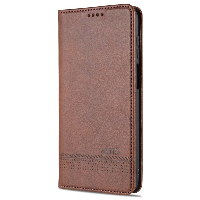 Bescherming Hoesje voor Samsung Galaxy M51 Folio-hoesje Azns Leerstyling