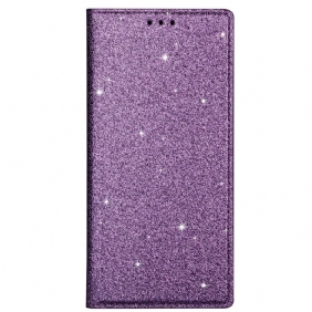 Bescherming Hoesje voor Samsung Galaxy M51 Folio-hoesje Paillettenstijl