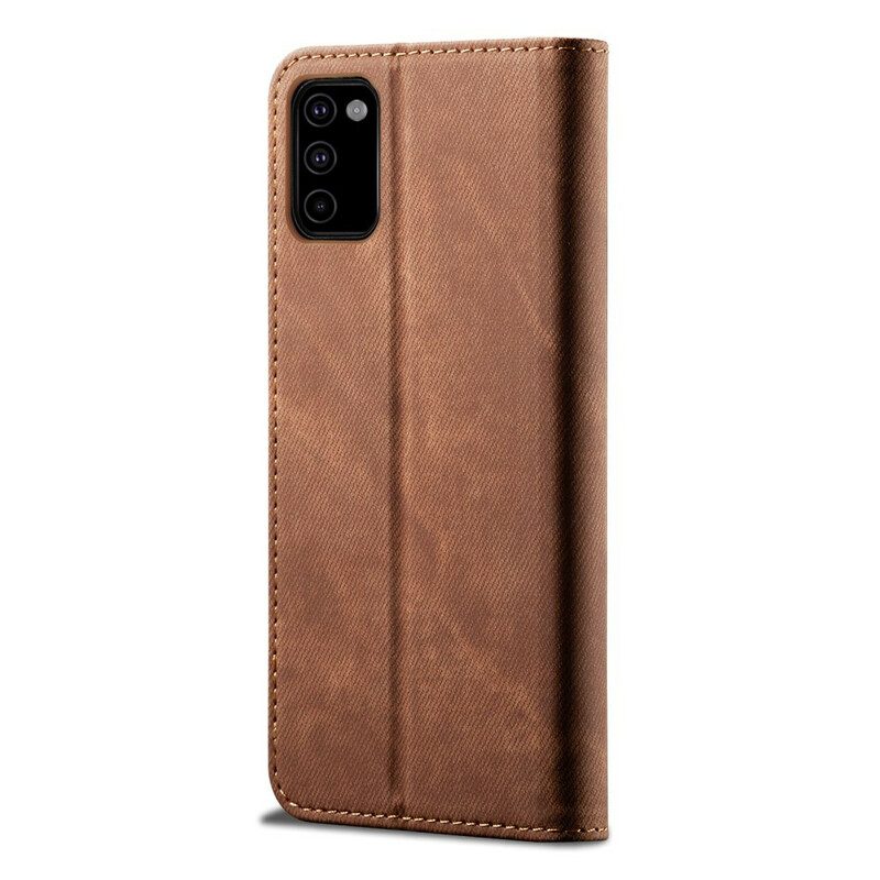 Bescherming Hoesje voor Samsung Galaxy M51 Folio-hoesje Spijkerstof