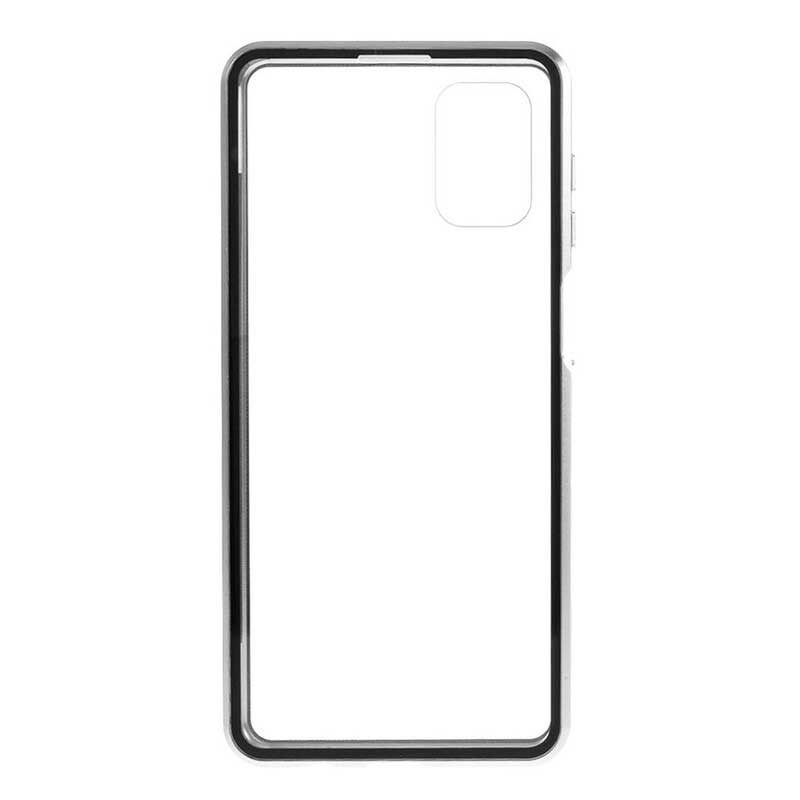 Hoesje voor Samsung Galaxy M51 Metalen Randen En Gehard Glas