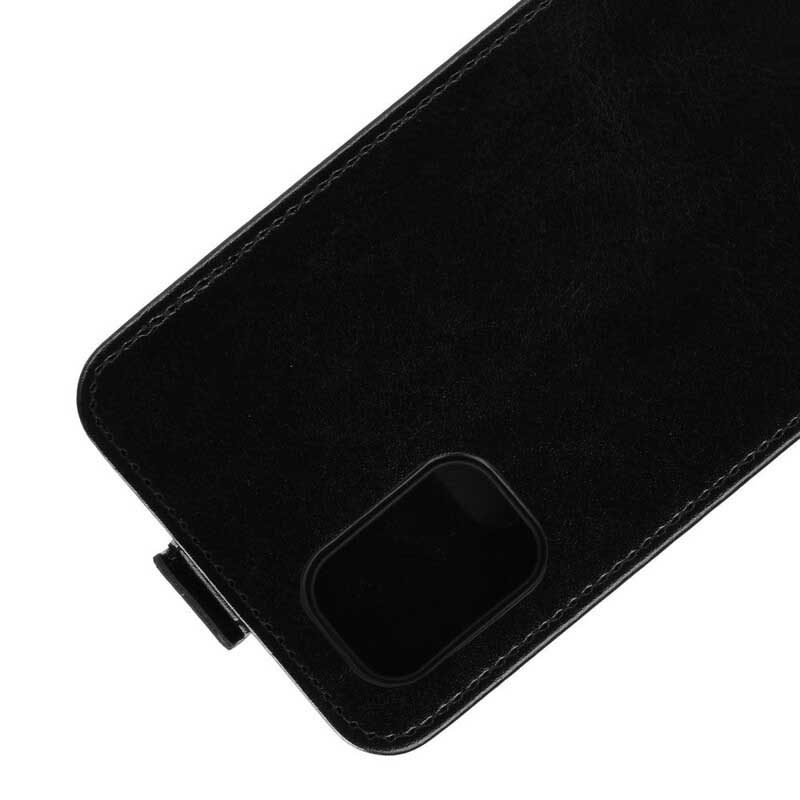 Leren Hoesje voor Samsung Galaxy M51 Folio-hoesje Verticale Flap Met Leereffect