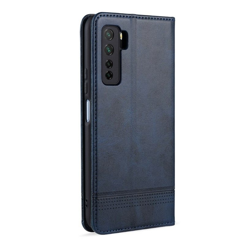 Bescherming Hoesje voor Huawei P40 Lite 5G Folio-hoesje Azns Leerstyling