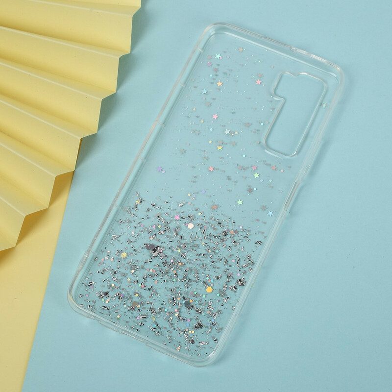 Hoesje voor Huawei P40 Lite 5G Glitter Poeder