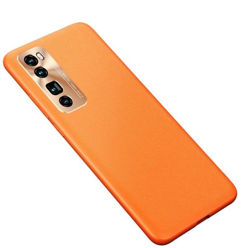 Hoesje voor Huawei P40 Lite 5G Stijl Leer Kleur