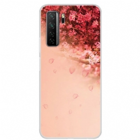 Telefoonhoesje voor Huawei P40 Lite 5G Naadloze Romantische Boom