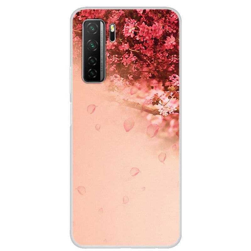 Telefoonhoesje voor Huawei P40 Lite 5G Naadloze Romantische Boom