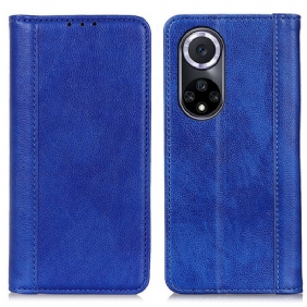 Bescherming Hoesje voor Huawei Nova 9 Folio-hoesje Elegantie Split Litchi Leer