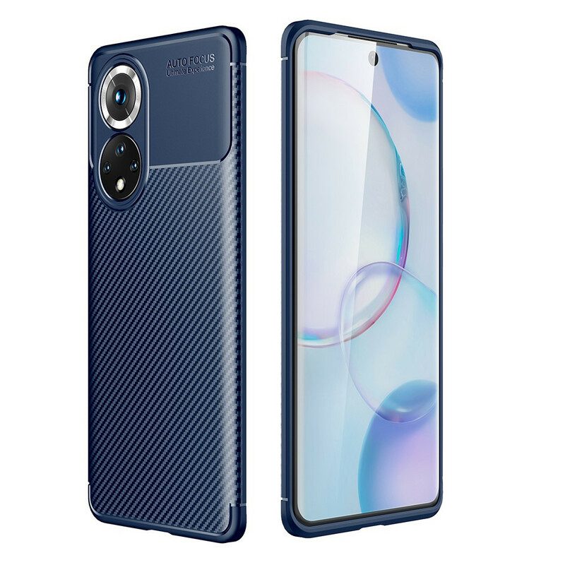 Hoesje voor Huawei Nova 9 Flexibele Koolstofvezeltextuur