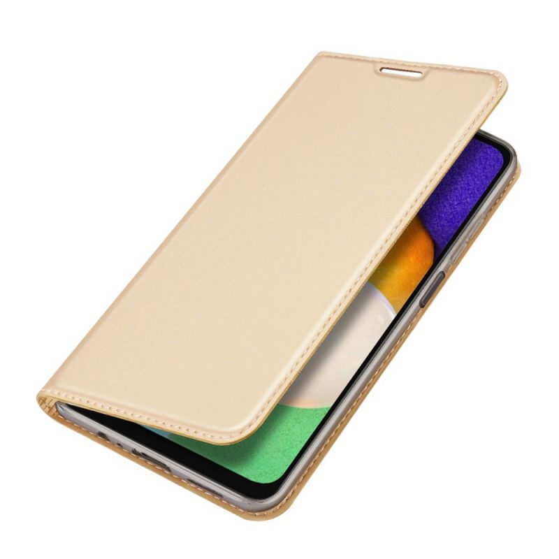 Bescherming Hoesje voor Samsung Galaxy A13 5G / A04s Folio-hoesje Geborstelde Koolstofvezel