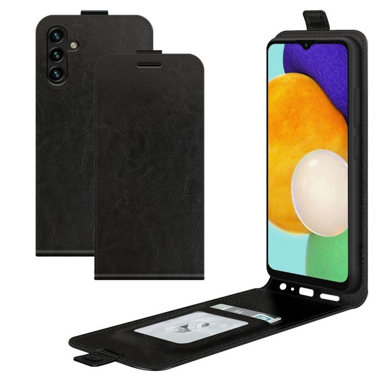 Folio-hoesje voor Samsung Galaxy A13 5G / A04s Flip Case Afneembare Kaarthouder Van Koolstofvezel