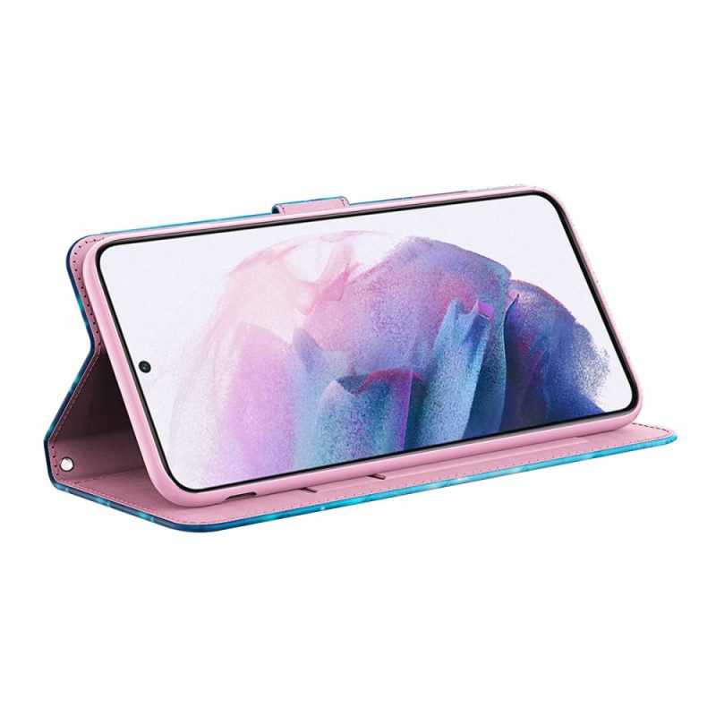 Folio-hoesje voor Samsung Galaxy A13 5G / A04s Gehard Glas Hallo