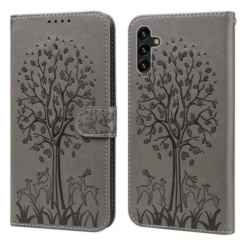 Folio-hoesje voor Samsung Galaxy A13 5G / A04s Strakke Mandala