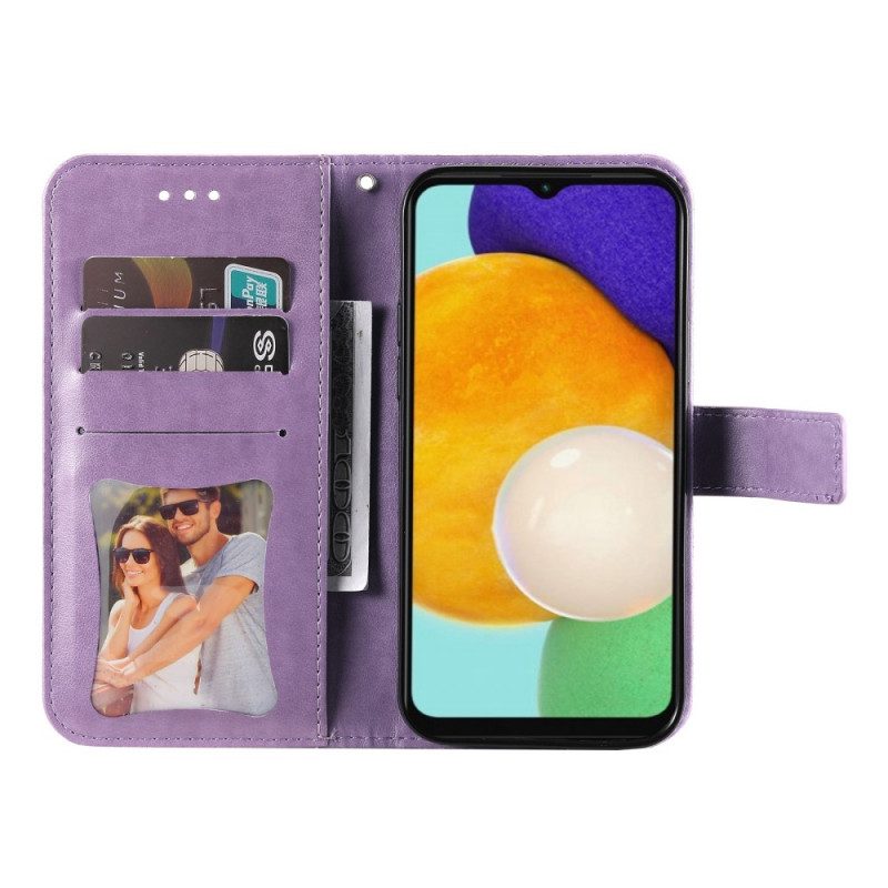 Folio-hoesje voor Samsung Galaxy A13 5G / A04s String Safari Dieren