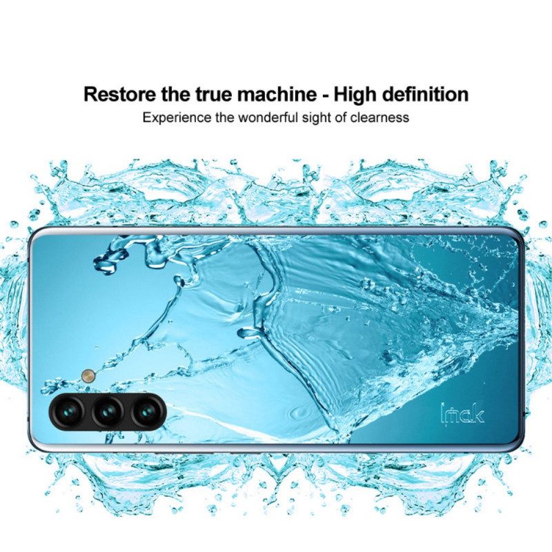 Hoesje voor Samsung Galaxy A13 5G / A04s Samsung Galaxy A14 5g / A14 Zwarte Rand Gehard Glas Screenprotector