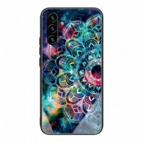 Hoesje voor Samsung Galaxy A13 5G / A04s Marmer Gehard Glas