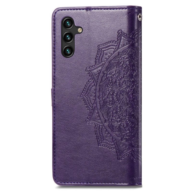 Leren Hoesje voor Samsung Galaxy A13 5G / A04s Camerahoes En Standaard