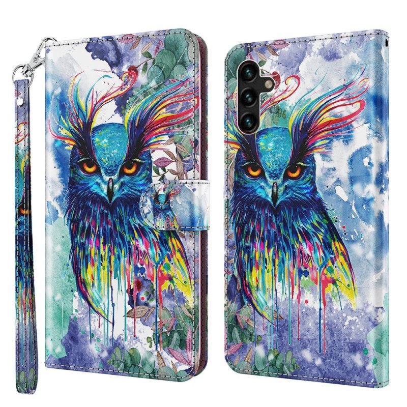 Leren Hoesje voor Samsung Galaxy A13 5G / A04s Verlangens Pailletten