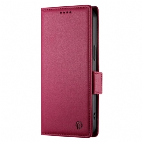 Flip Case Leren Oppo Reno 12 5g Ledereffect