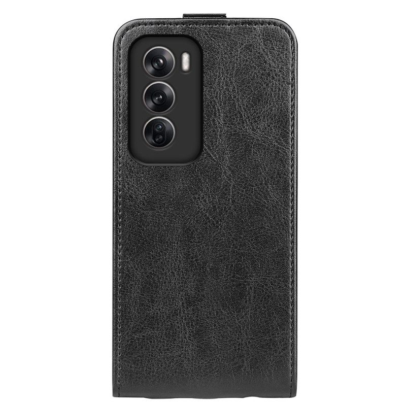 Flip Case Leren Oppo Reno 12 5g Verticale Klep