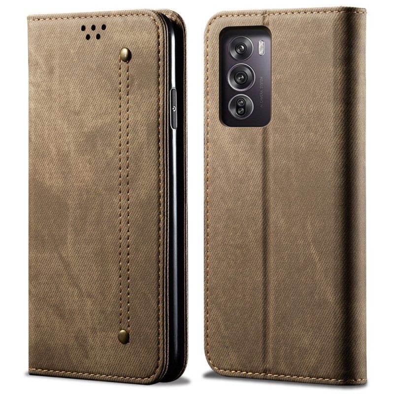 Folio-hoesje Oppo Reno 12 5g Jeansstof