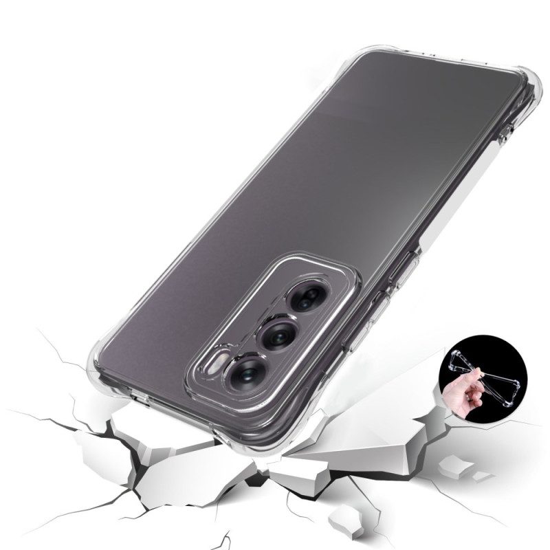 Hoesje Oppo Reno 12 5g Transparante Versterkte Hoeken Bescherming Hoesje