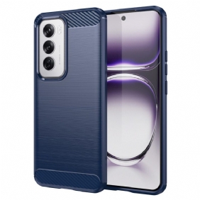 Hoesje Voor Oppo Reno 12 5g Geborstelde Koolstofvezel