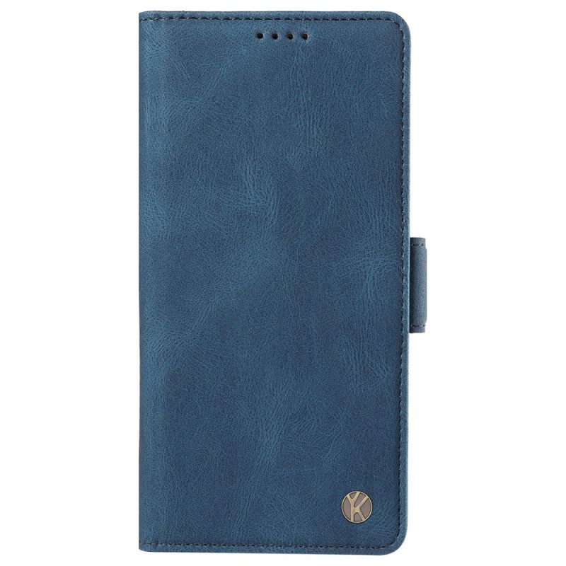 Leren Hoesje Voor Oppo Reno 12 5g Dubbele Yikatu-sluiting