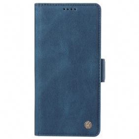 Leren Hoesje Voor Oppo Reno 12 5g Dubbele Yikatu-sluiting