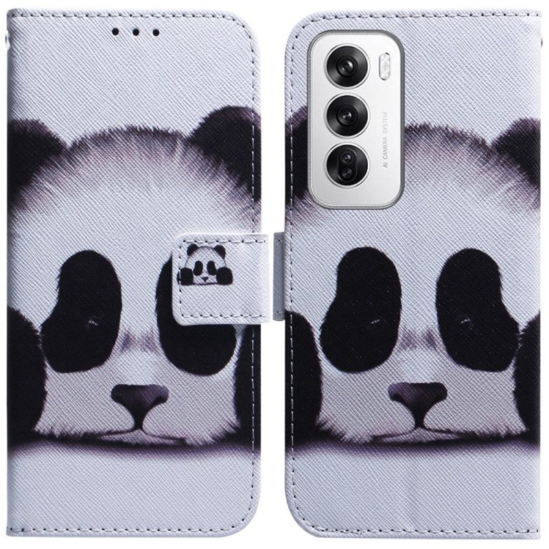 Leren Hoesje Voor Oppo Reno 12 5g Panda