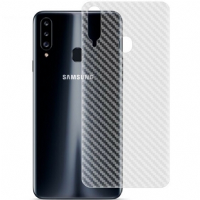 Rugbeschermfolie Voor Samsung Galaxy A20S Carbon Style Imak