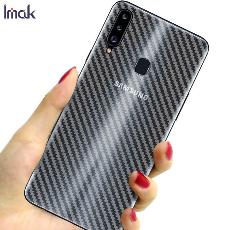 Rugbeschermfolie Voor Samsung Galaxy A20S Carbon Style Imak